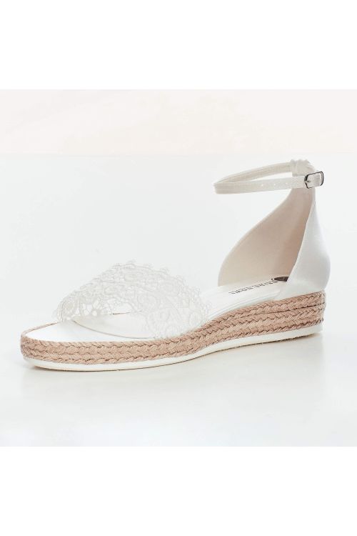 Braut-Sandalette aus Spitze